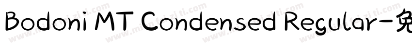 Bodoni MT Condensed Regular字体转换